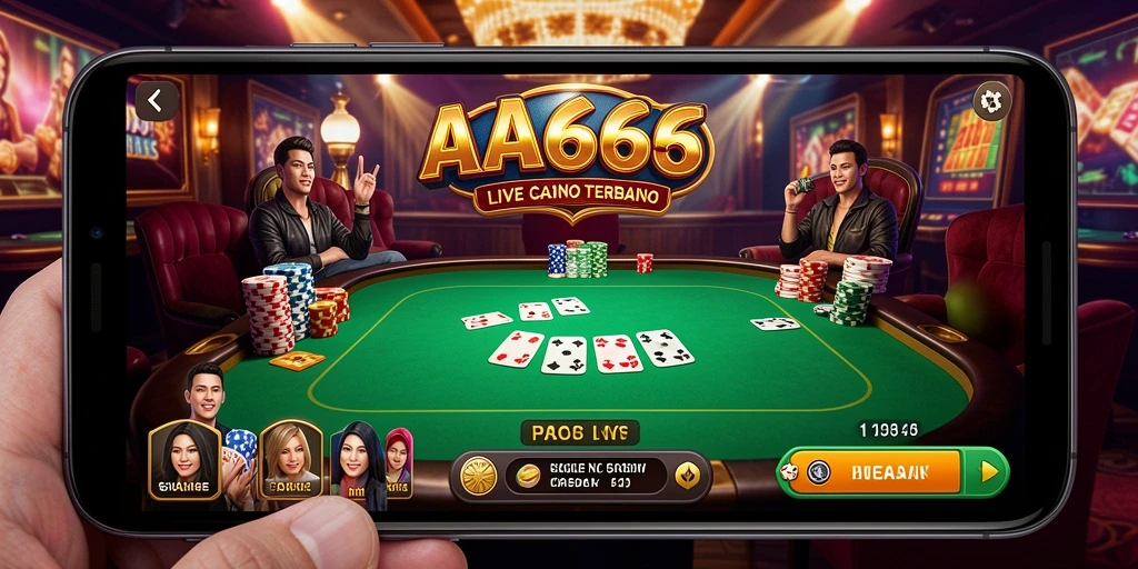 Screenshot gameplay Live Casino AA666 yang menarik dan mendebarkan.