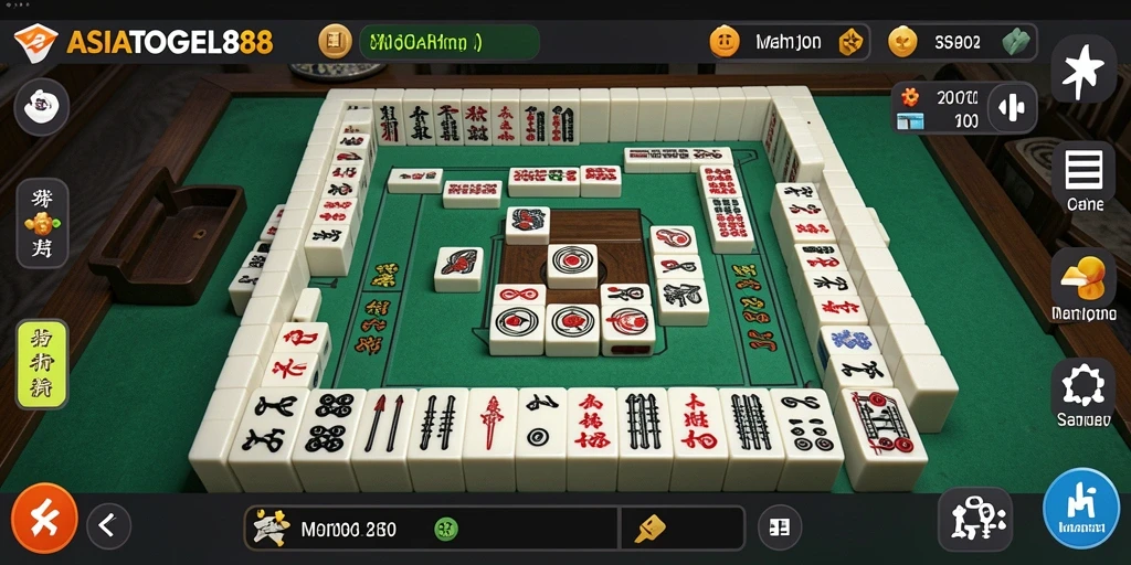 Tampilan gameplay menarik dari ASIATOGEL88 dalam Mahjong.
