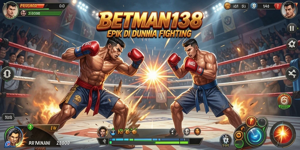 Screenshot gameplay BETMAN138 menampilkan aksi pertarungan yang dinamis dan seru.