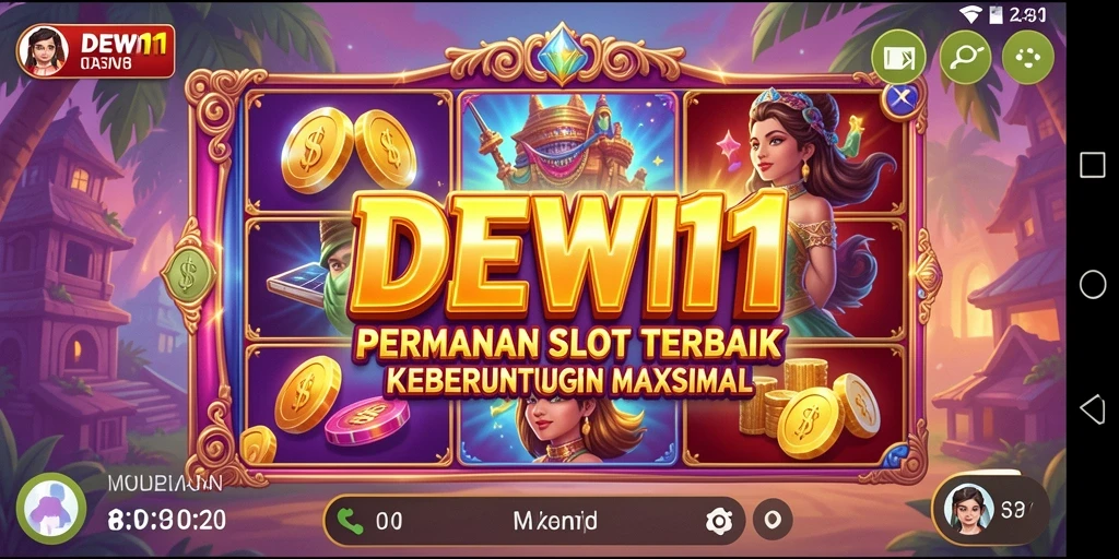 Tampilan gameplay Slot DEWI11 yang menarik dan penuh warna.