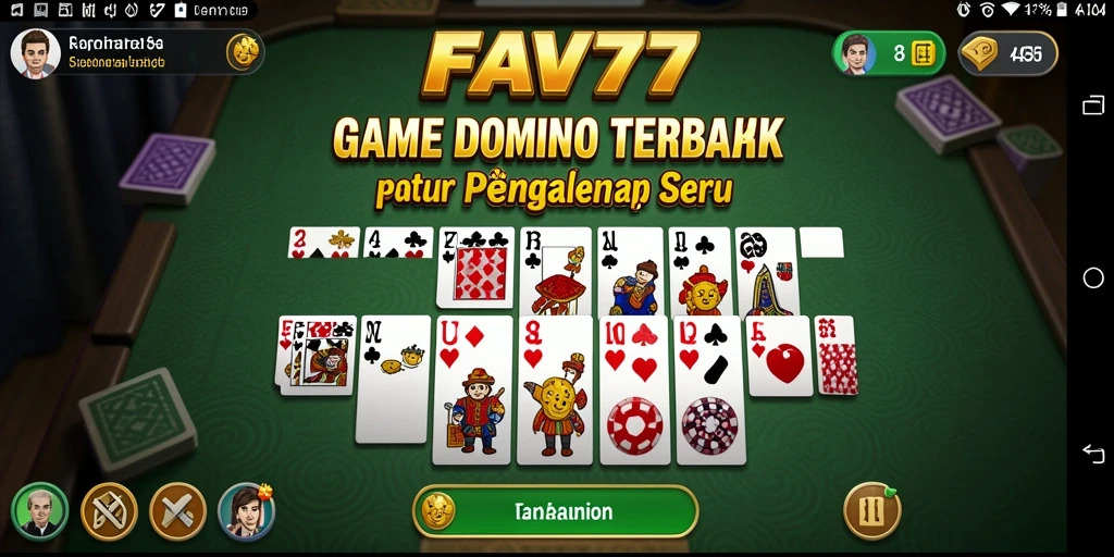 Screenshot utama FAV77 menunjukkan keseruan gameplay Domino.