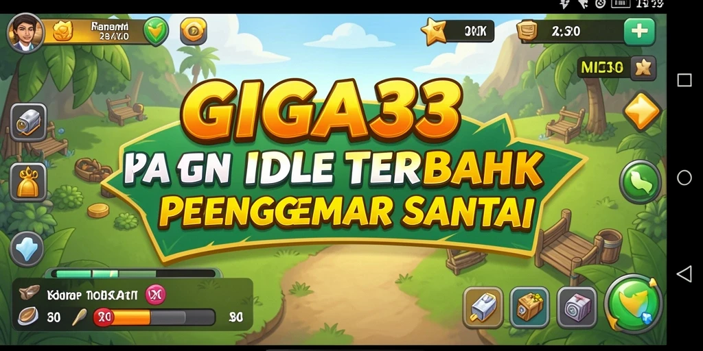 Screenshot gameplay GIGA33 menampilkan momen seru dalam permainan Idle.