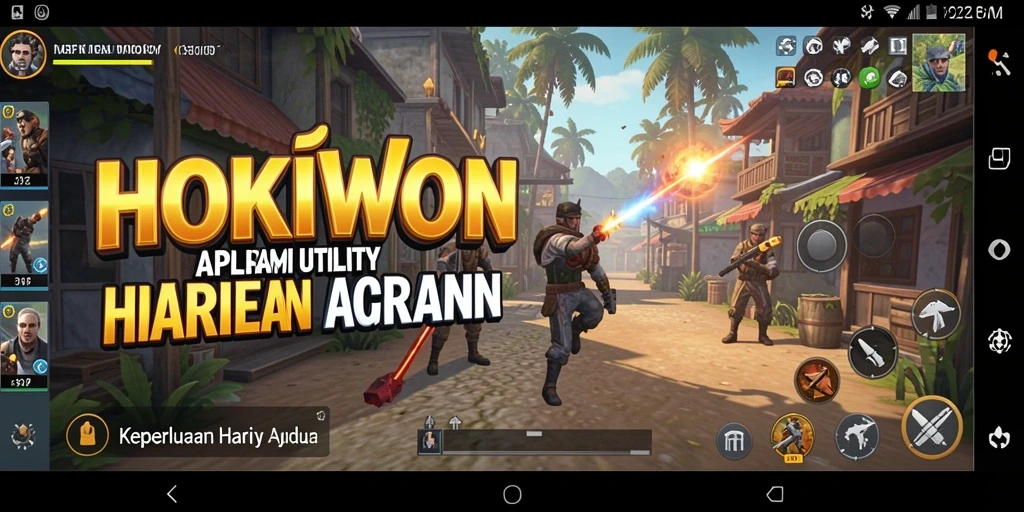 Tampilan utama HOKIWON dengan fitur pengaturan yang lengkap.