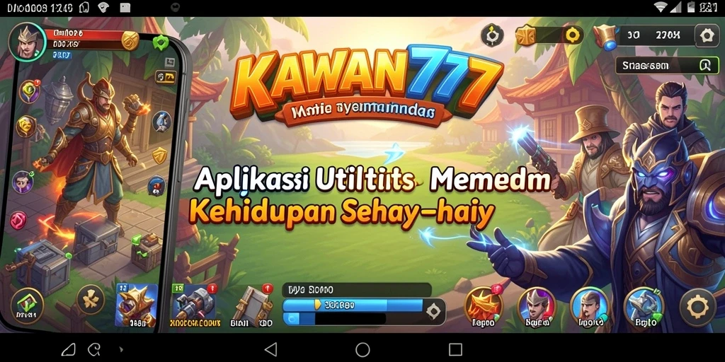Tampilan antarmuka KAWAN777 yang bersih dan fungsional.