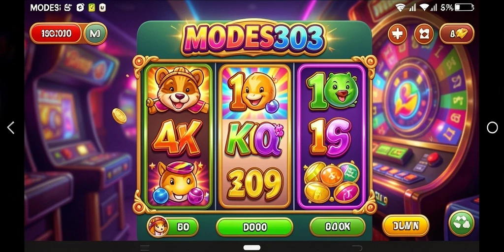 Screenshot gameplay <strong>MODE303</strong> menunjukkan pengalaman slot yang menarik.