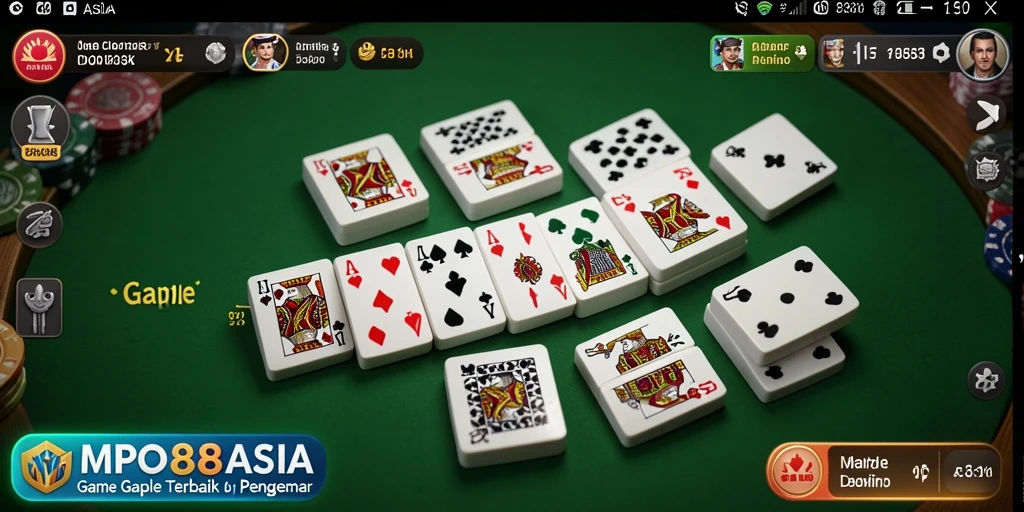 Screenshot gameplay seru Gaple di MPO88ASIA.