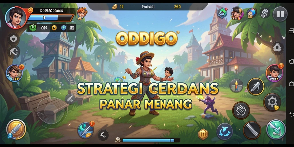 Tampilan gameplay ODDIGO yang menarik dan menantang.