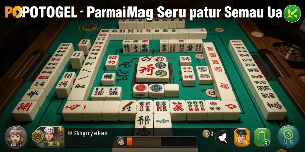 Screenshot menampilkan gameplay seru dari POPOTOGEL Mahjong.