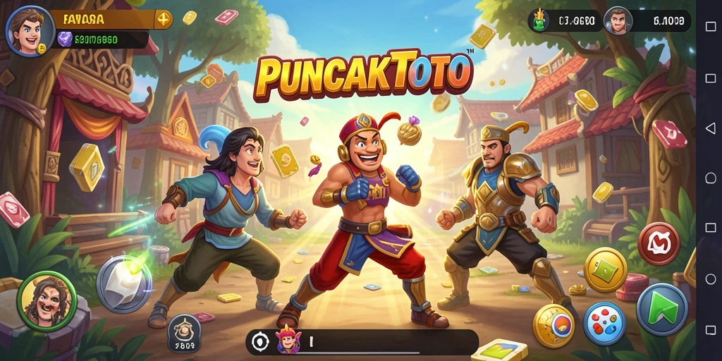 Tampilan gameplay PUNCAKTOTO yang menarik dan interaktif.