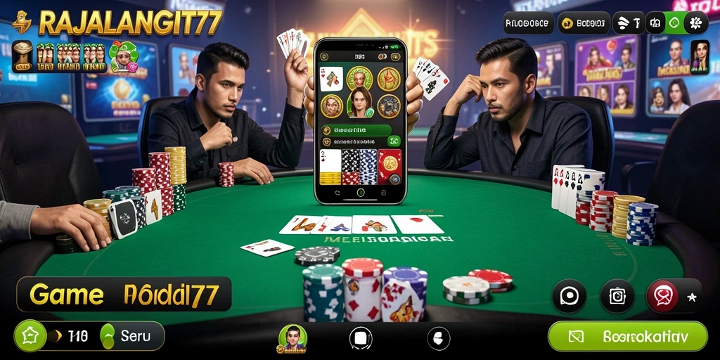 Tampilan gameplay seru di RAJALANGIT77 dengan interaksi pemain.