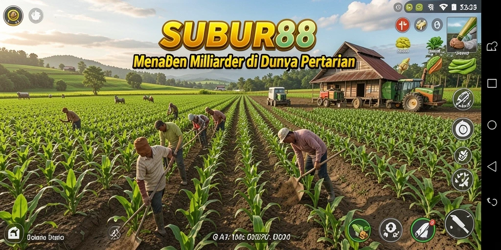 Gameplay SUBUR88 yang menarik dengan visual pertanian yang hidup.