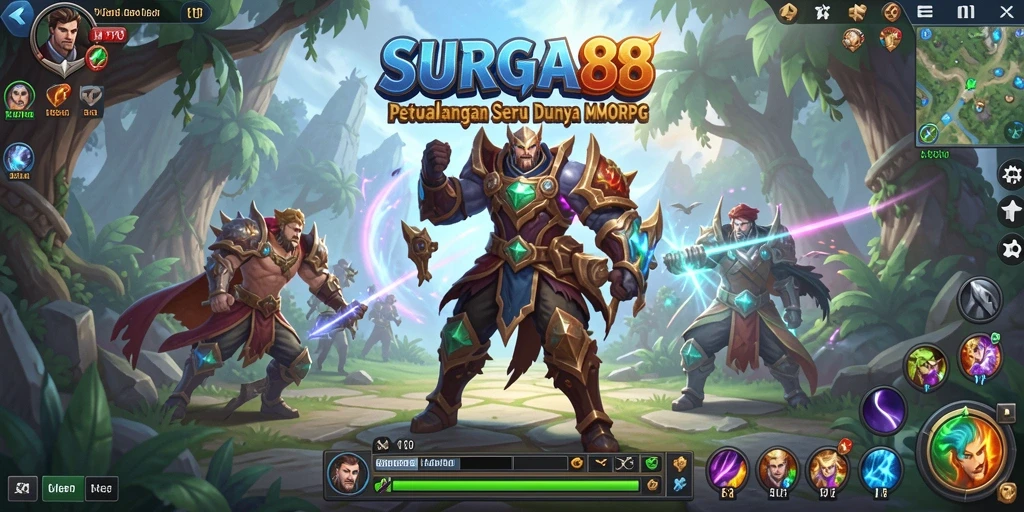 Gameplay SURGA88 yang menampilkan pertempuran epik dan grafis memukau.