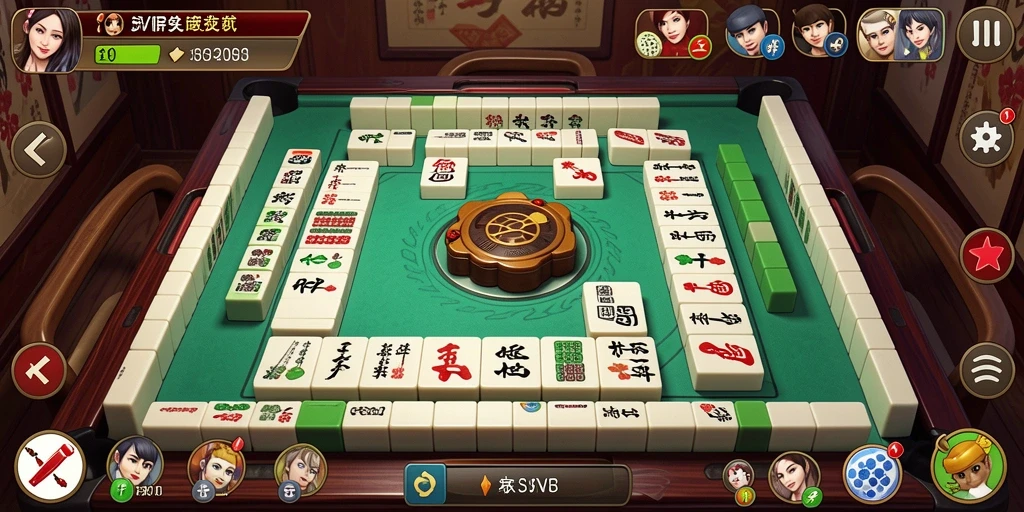 Tampilan gameplay SVIP3 yang menarik dengan papan Mahjong.
