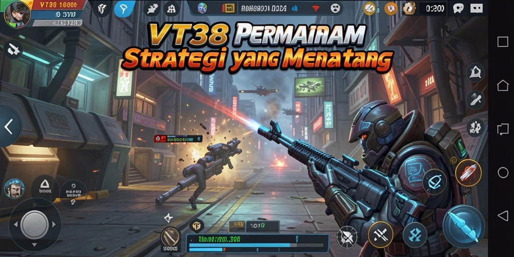 Tampilan gameplay VT38 yang menegangkan dan penuh strategi.